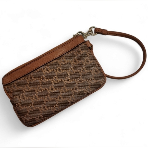 Nwt! Karl Lagerfeld monogram wristlet pouch wallet - Picture 2 of 6